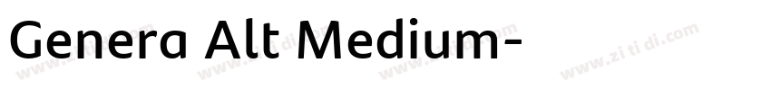 Genera Alt Medium字体转换 Genera Alt Medium字体转换